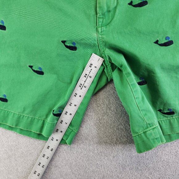 Polo Ralph Lauren Shorts Mens 34 Green Whale Print Vintage Nautical Sea Ocean - Picture 12 of 14